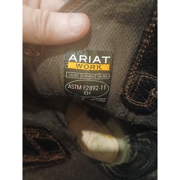 Ariat WorkHog Men's Boot, Size 9D - Bruin Brown - Picture 4 of 11